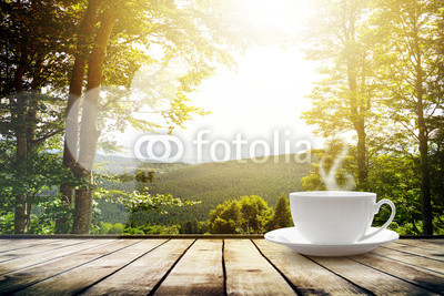 Fototapeta - kawa w górach